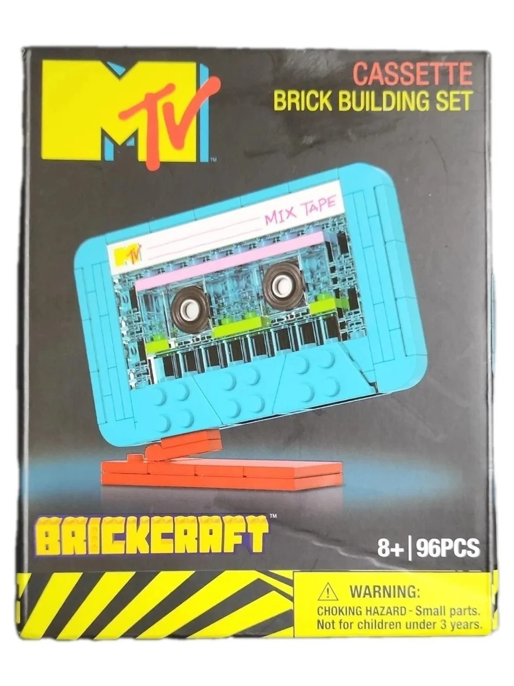 Brickcraft - MTV Cassette - Brick Building Set - 80 PCS - Retro Nostalgic - NEW